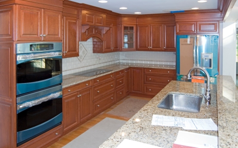 Kitchen After Renovation with Granite/Marble Countertops